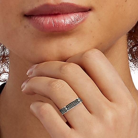 SOLD❤️ KING BABY STUDIO Sterling Silver Rivet Ring - Picture 3 of 3